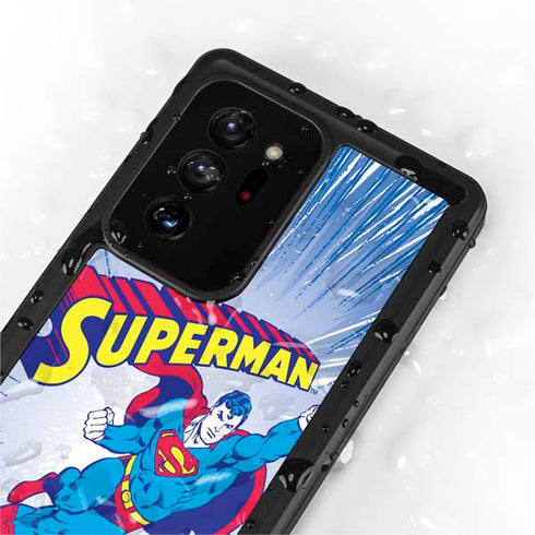 DC Comics Superman Vintage Action Pose Galaxy Note20 Ultra 5G Waterproof Case